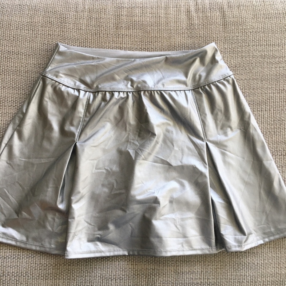 Aerie OFFLINE NWT Silver Women's Skirt - Picture 2 of 8